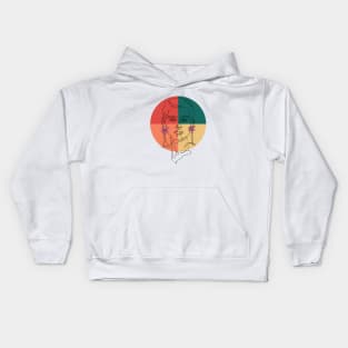 Colorful Abstract Face Kids Hoodie